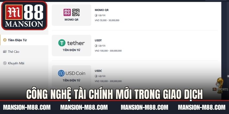 Công nghệ tài chính mới trong giao dịch trực tuyến 